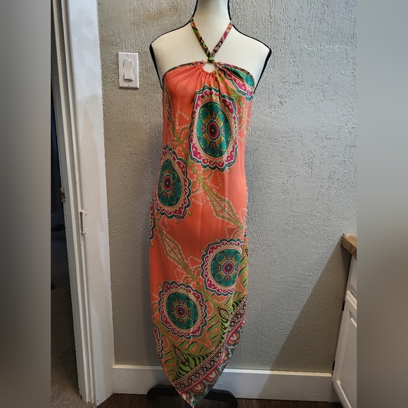 Dresses & Skirts - Boho Halter Style Sundress with Mandala Print